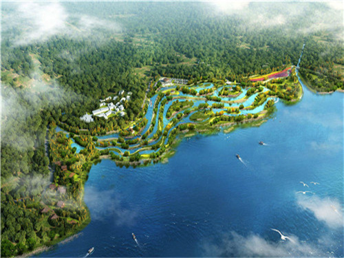 大運河生態林場項目，占地面積7500畝，2.1億
